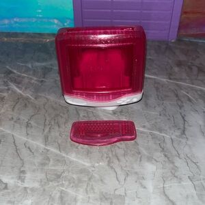 Vtg Barbie doll Computer Keyboard monitor Secret Messages 2000 diorama pink